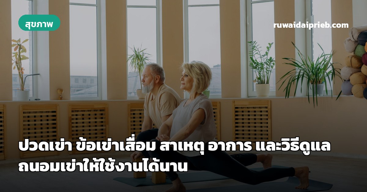 ปวดเข่า ข้อเข่าเสื่อม สาเหตุ อาการ และวิธีดูแลถนอมเข่าให้ใช้งานได้นาน